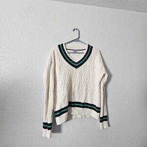 Womens Nicole Miller V Neck Sweater Sz S